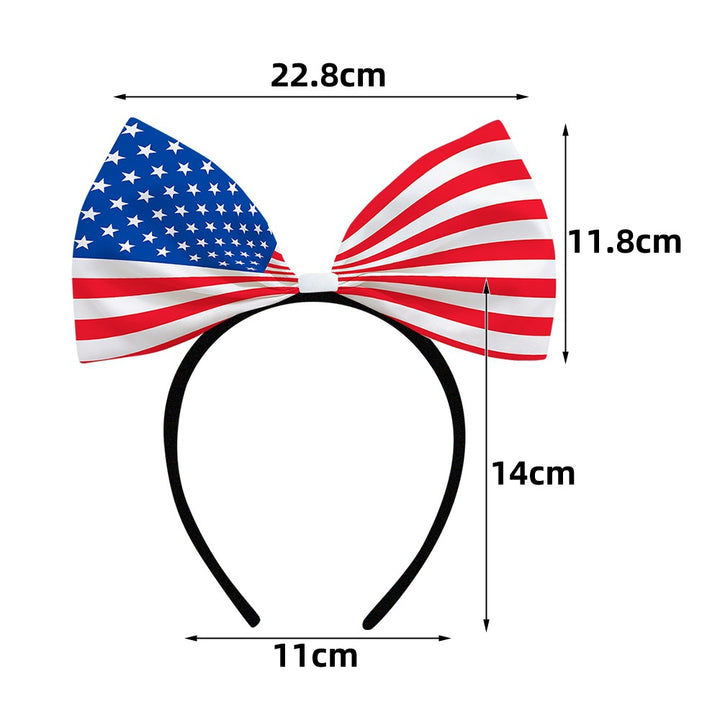 Women's decorative bow headband with oversized fabric bow and flexible headband Bowlift