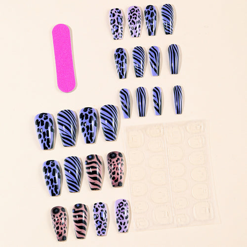 Trendy Animal Print Nail Art Set Bowlift