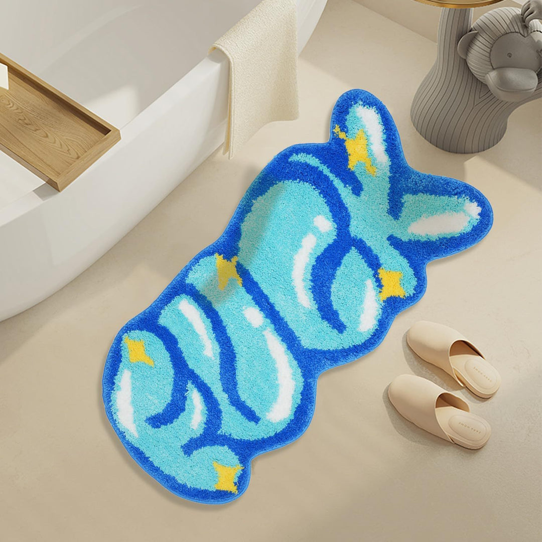 Cute Bunny-Shaped Bath Mat Bowlift
