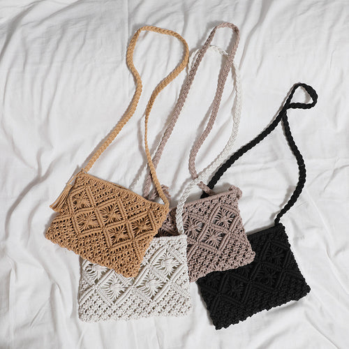 Handmade Macrame Shoulder Bag Bowlift