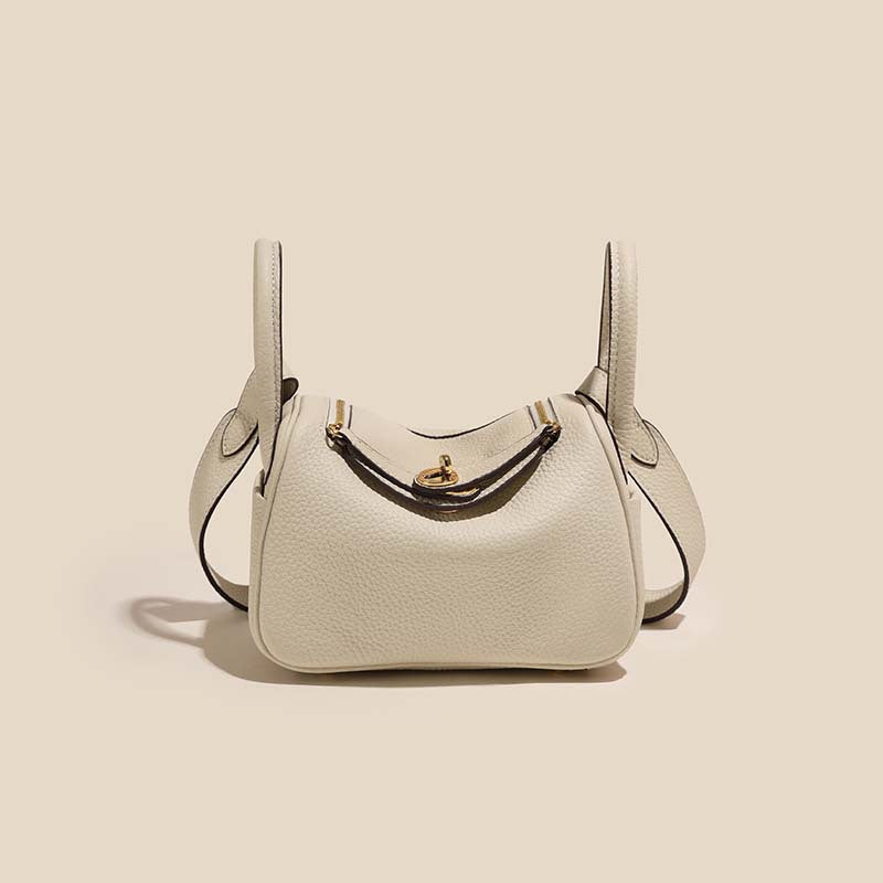 Structured Leather Handbag Bowlift