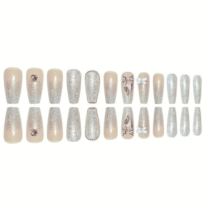 3D Glitter Nail Art Extensions Bowlift