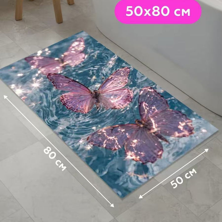 Decorative Mosaic Bath Mat Bowlift