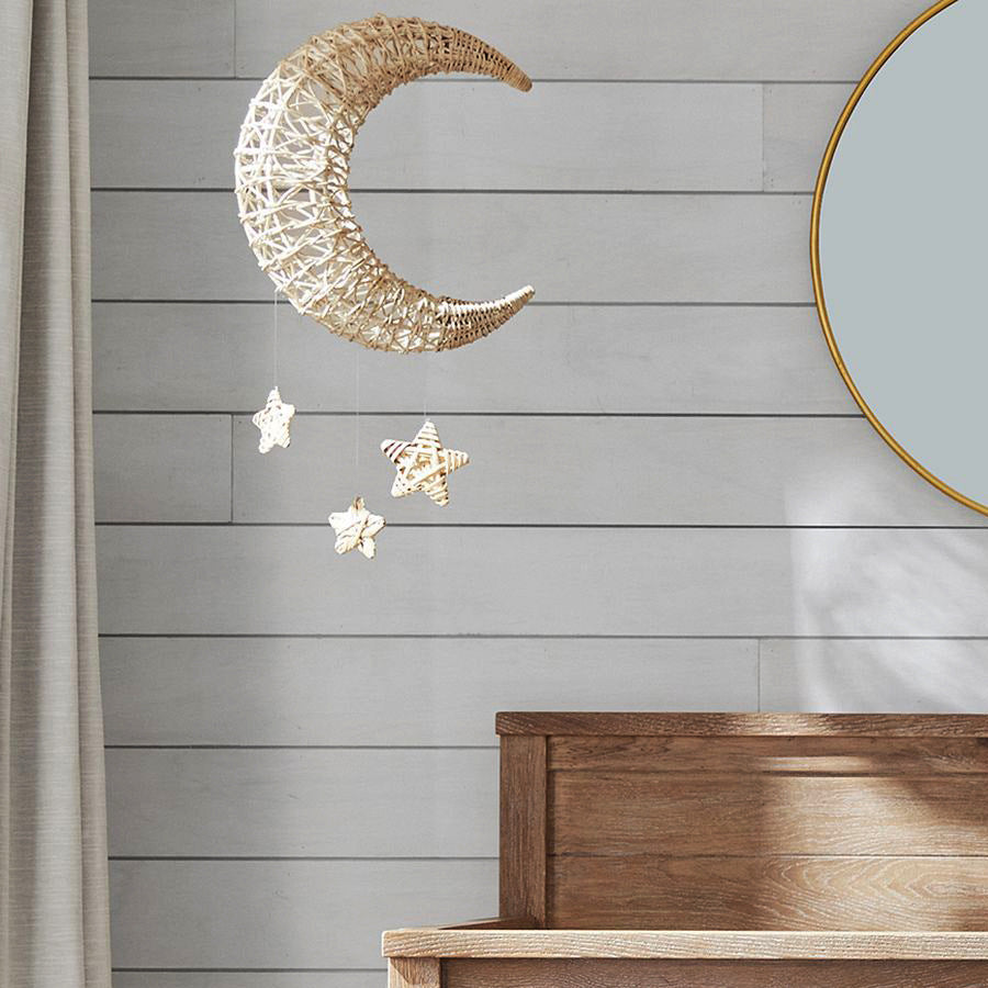 Stylish pendant light made of woven material Bowlift