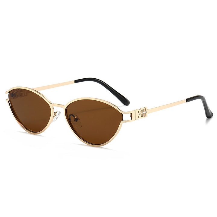 Elegant Angular Cat-Eye Sunglasses