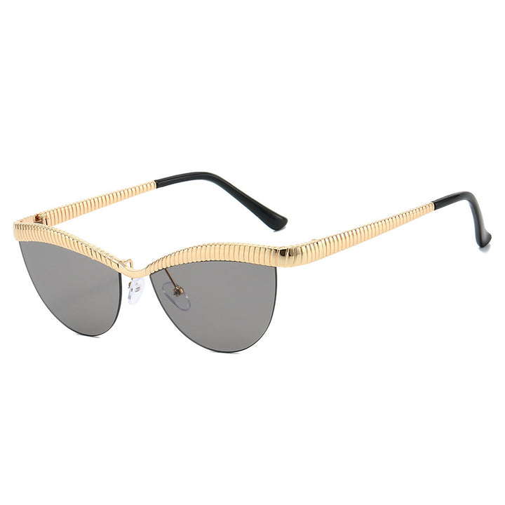 Women Designer Sunglasses with unique, curved frame Bowlift