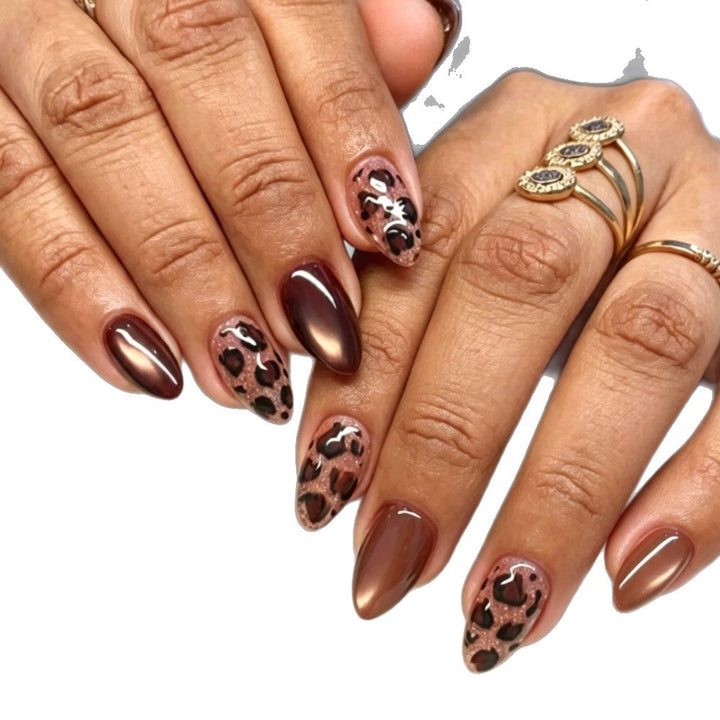 Luxe Leopard Print Press-On Nail Set Bowlift