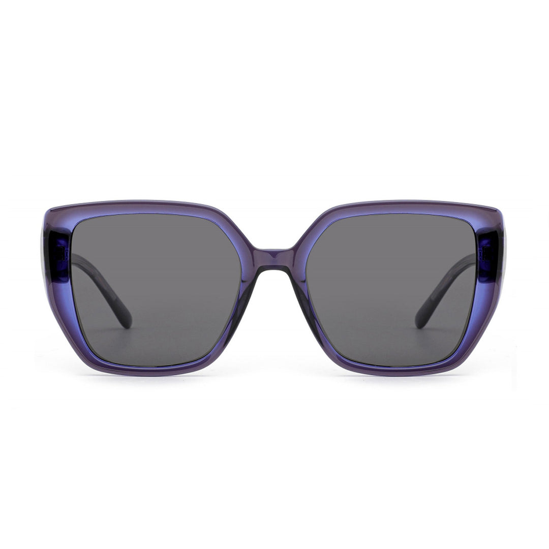 Women's sunglasses with fashionable, multifaceted frame and UV protection Bowlift