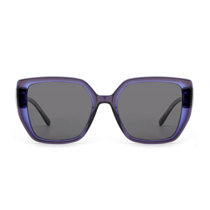 Women's sunglasses with fashionable, multifaceted frame and UV protection Bowlift