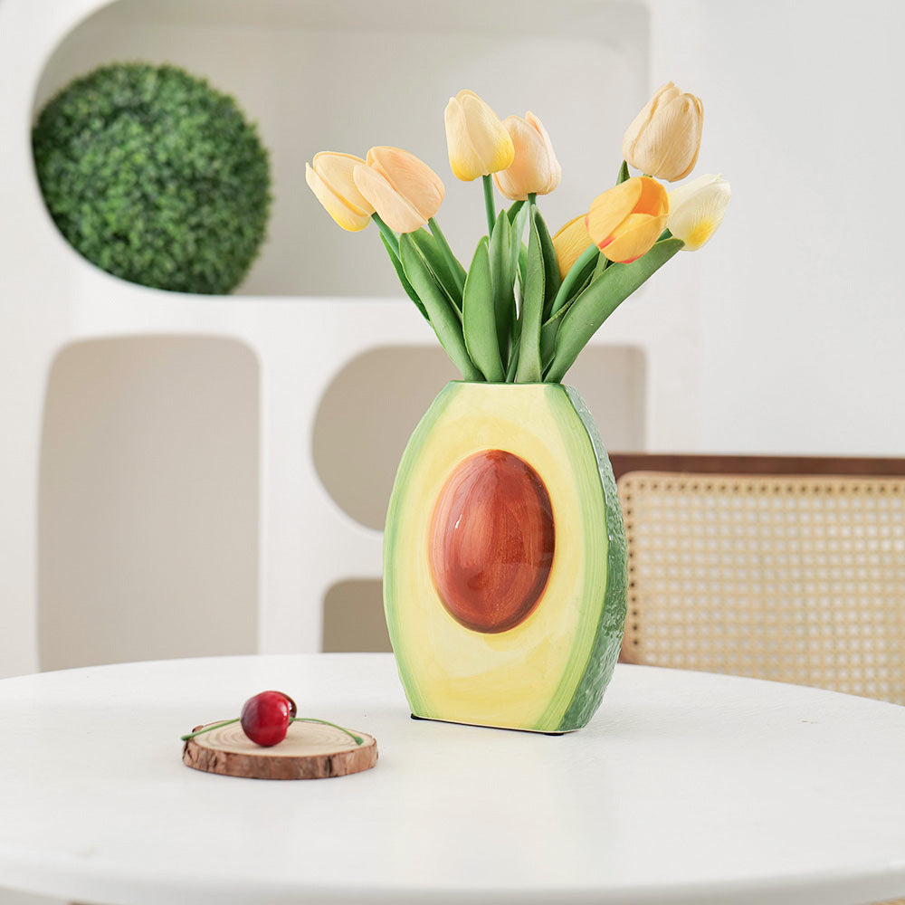 Avocado Shaped Decorative Vase