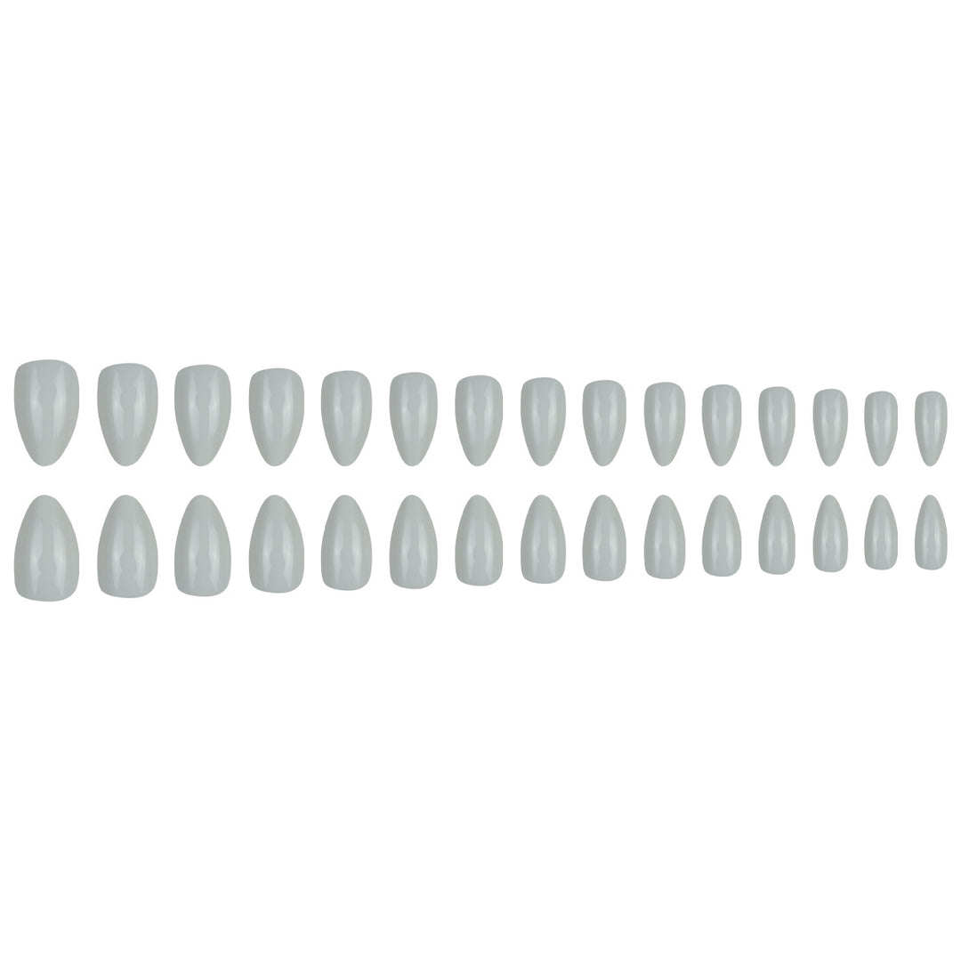Elegant Glossy Almond-Shaped Press-On Nails Bowlift