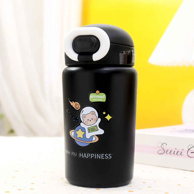 Women's insulated drinking bottle with practical screw cap and cute design Bowlift
