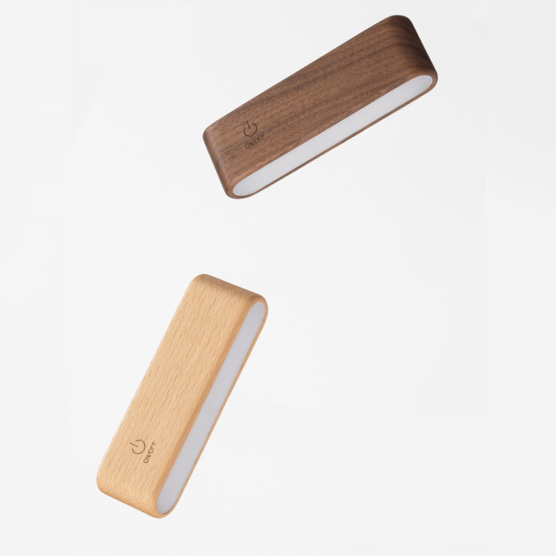Walnut-Finish Magnetic LED Desk Task Lamp Bowlift