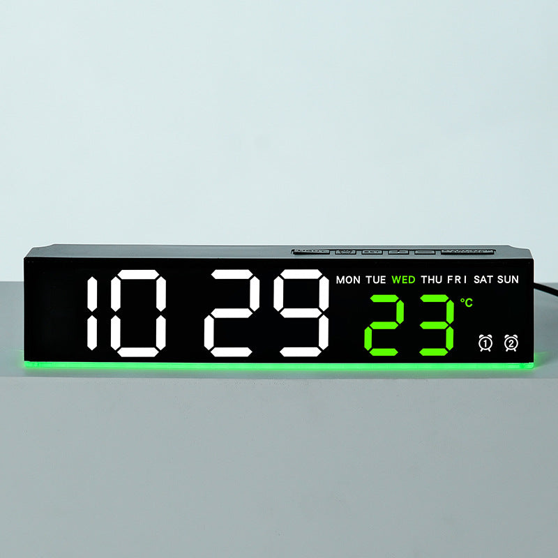 Digital LED weather clock with large display Bowlift