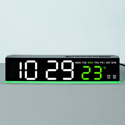 Digital LED weather clock with large display Bowlift