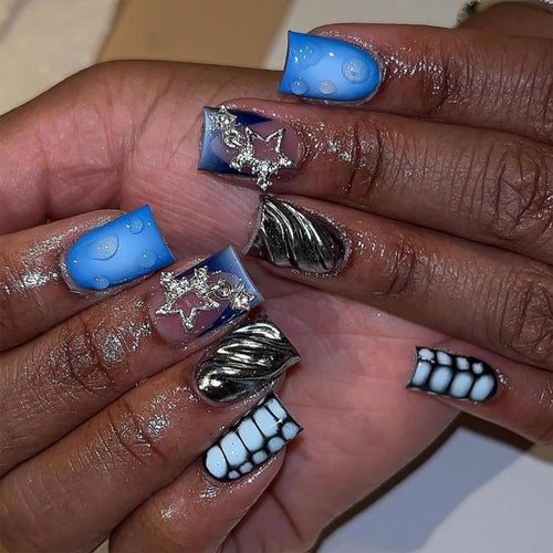 Creative nail extensions with unique 3D design Bowlift