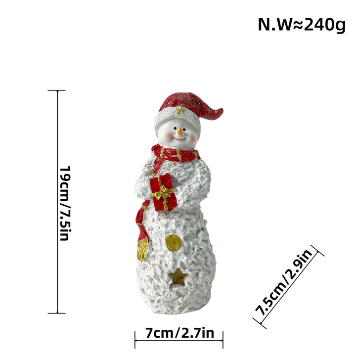Decorative Snowman Sculpture Bowlift