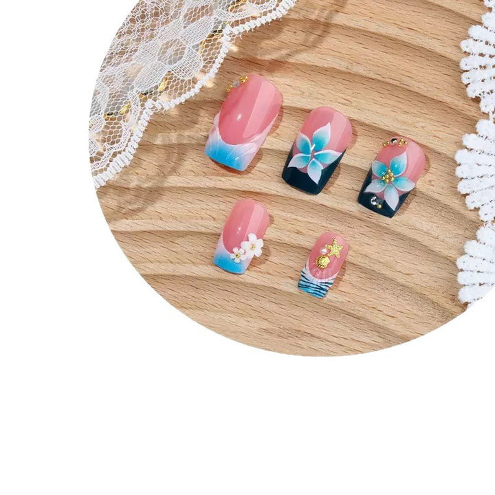 Floral 3D Decorative Nail Art Extensions Bowlift
