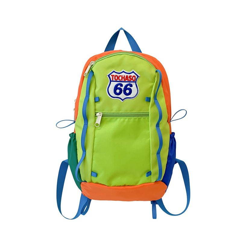 Colorful Patchwork Backpack Bowlift