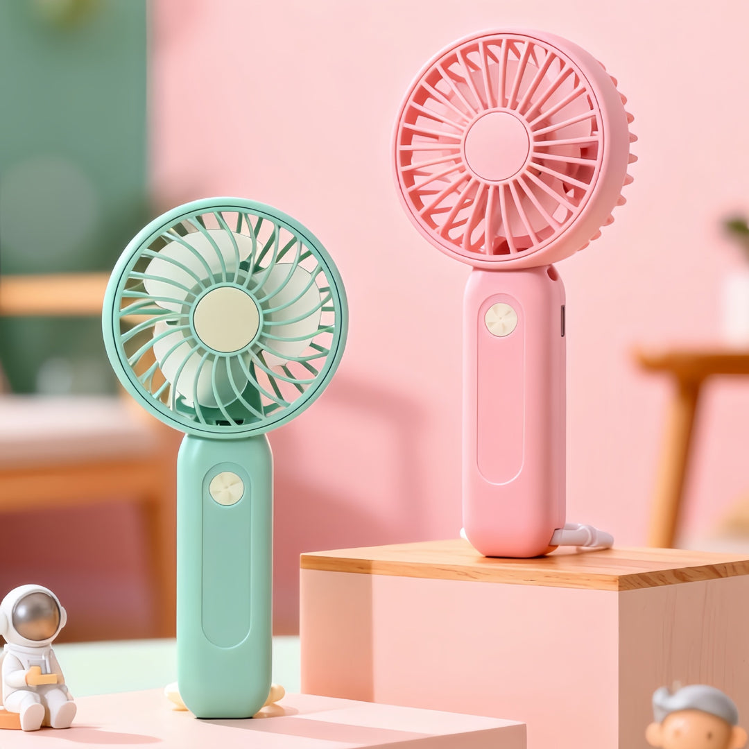 Women's Portable Hand Fan with USB Charging Function Bowlift