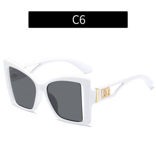 Oversized Geometric Frame Sunglasses