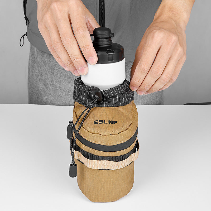 insulated tactical bottle pouch with drawstring lid and MOLLE straps Bowlift