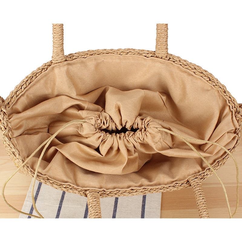 Braided tote bag with double carrying handles Bowlift
