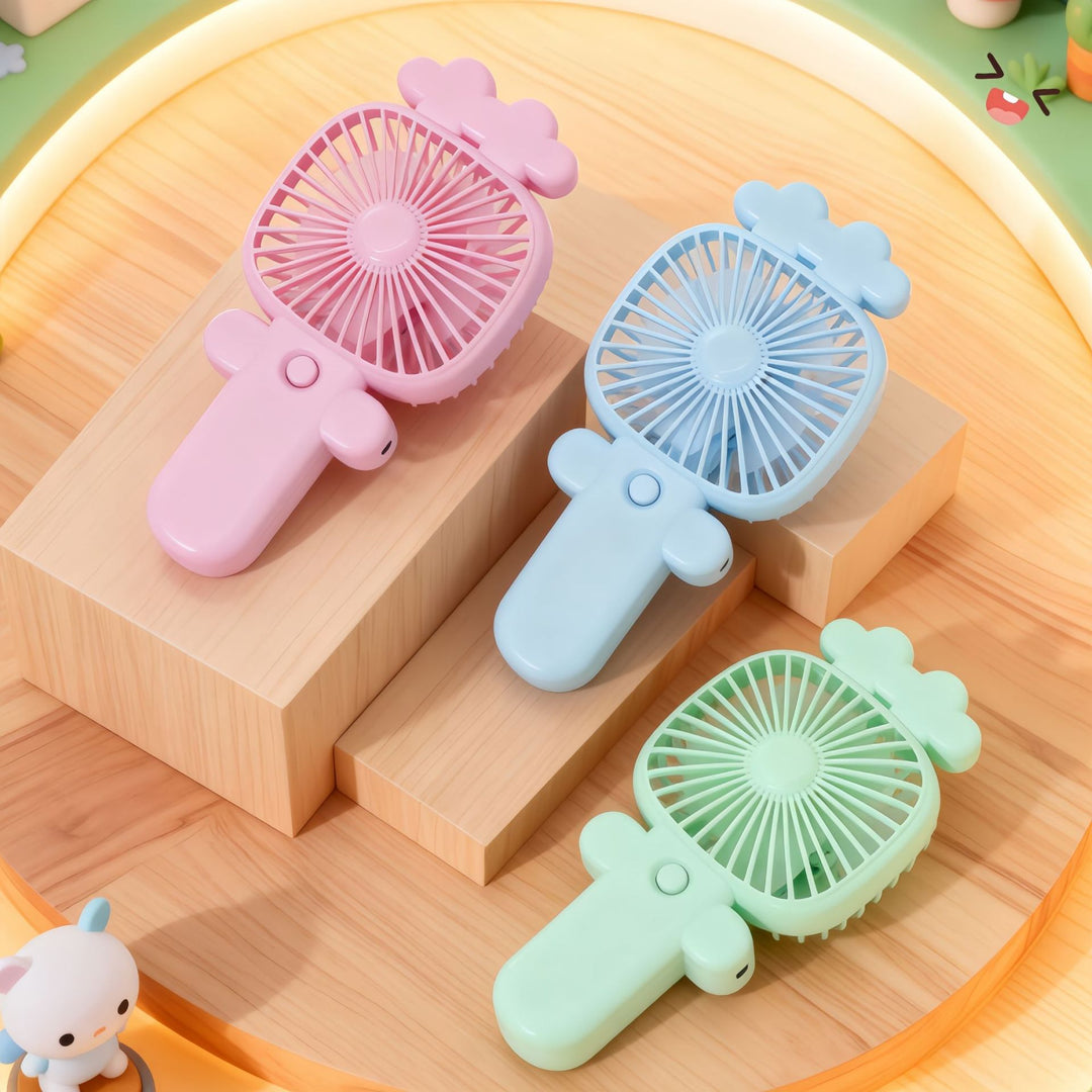Women's Portable Hand Fan with Creative Design Bowlift