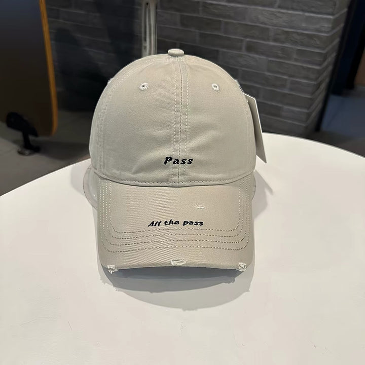Distressed Cotton Cap
