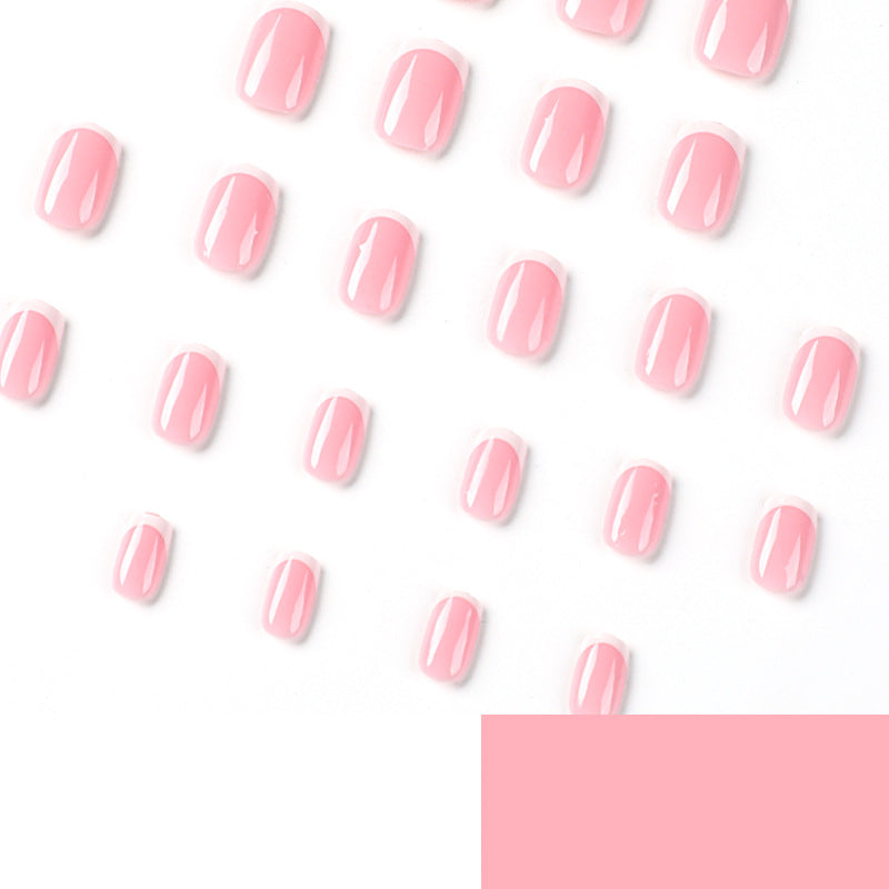 Artful nail extensions with classic French design Bowlift