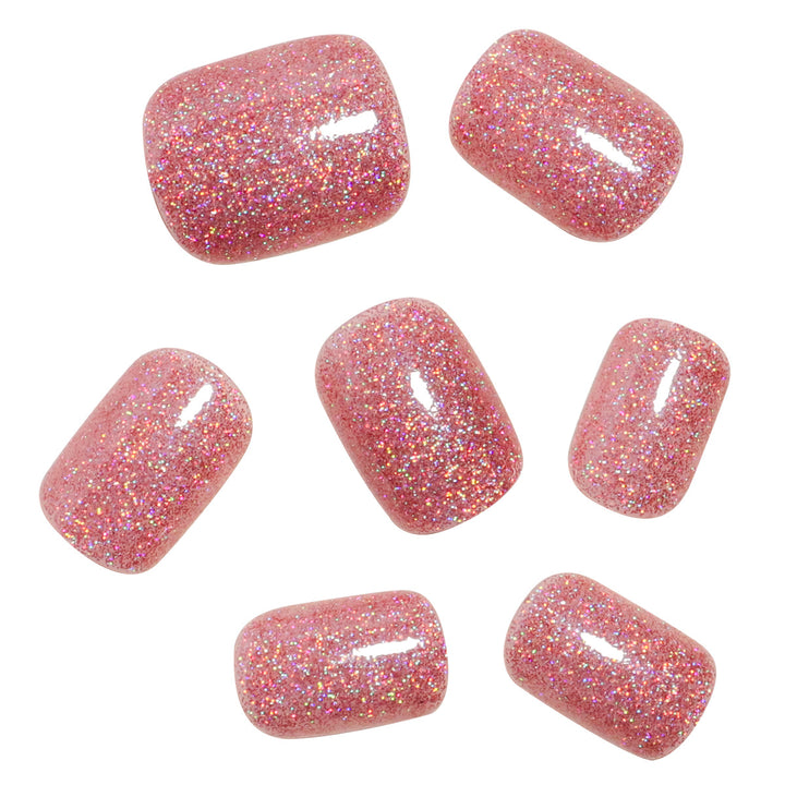 Glittery Press-On Toenail Set Bowlift