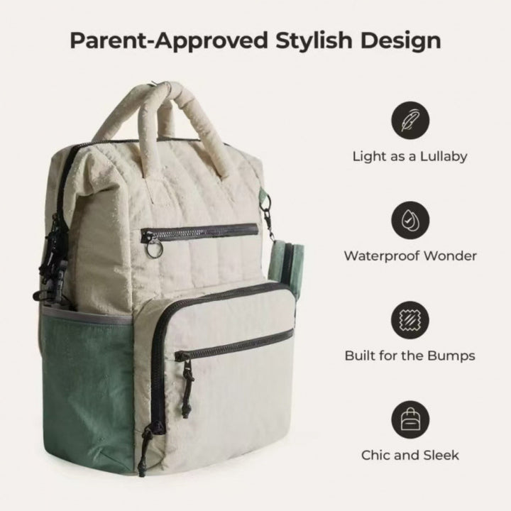 Multifunctional backpack with padded carrying handles and multiple compartments Bowlift
