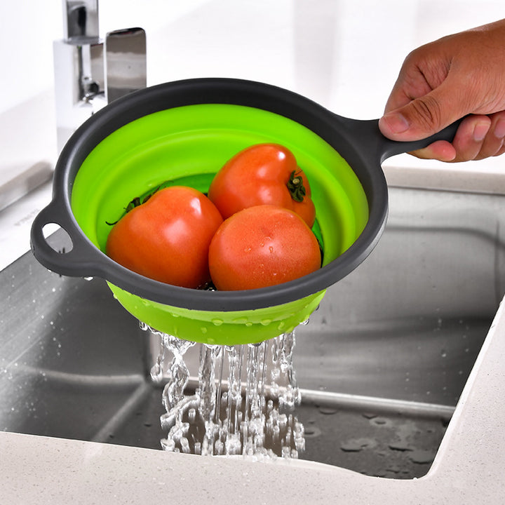 Collapsible Silicone Strainer with Ergonomic Handle Bowlift