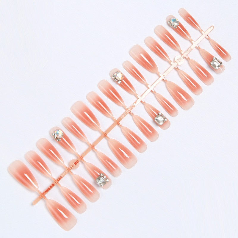 Artificial nail set with elegant crystalline accents Bowlift