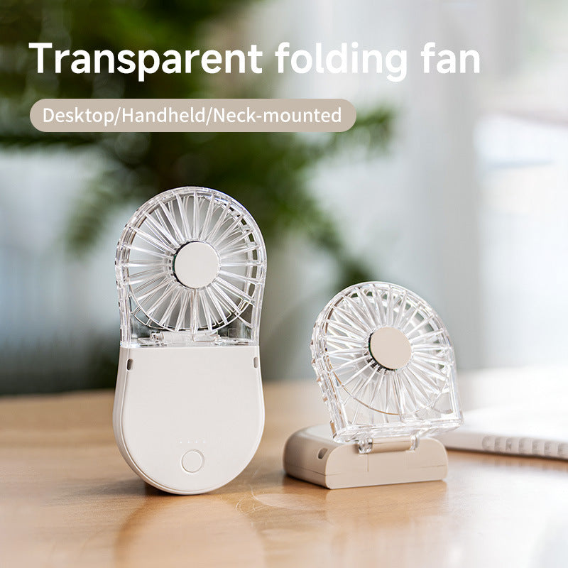 Unisex Portable Folding Hand Fan Bowlift