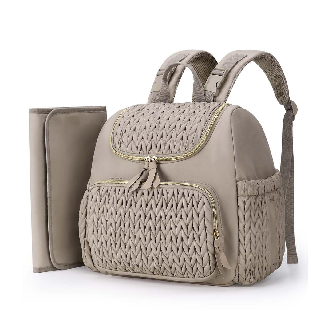 Women's Fashion Backpack with Woven Design Bowlift