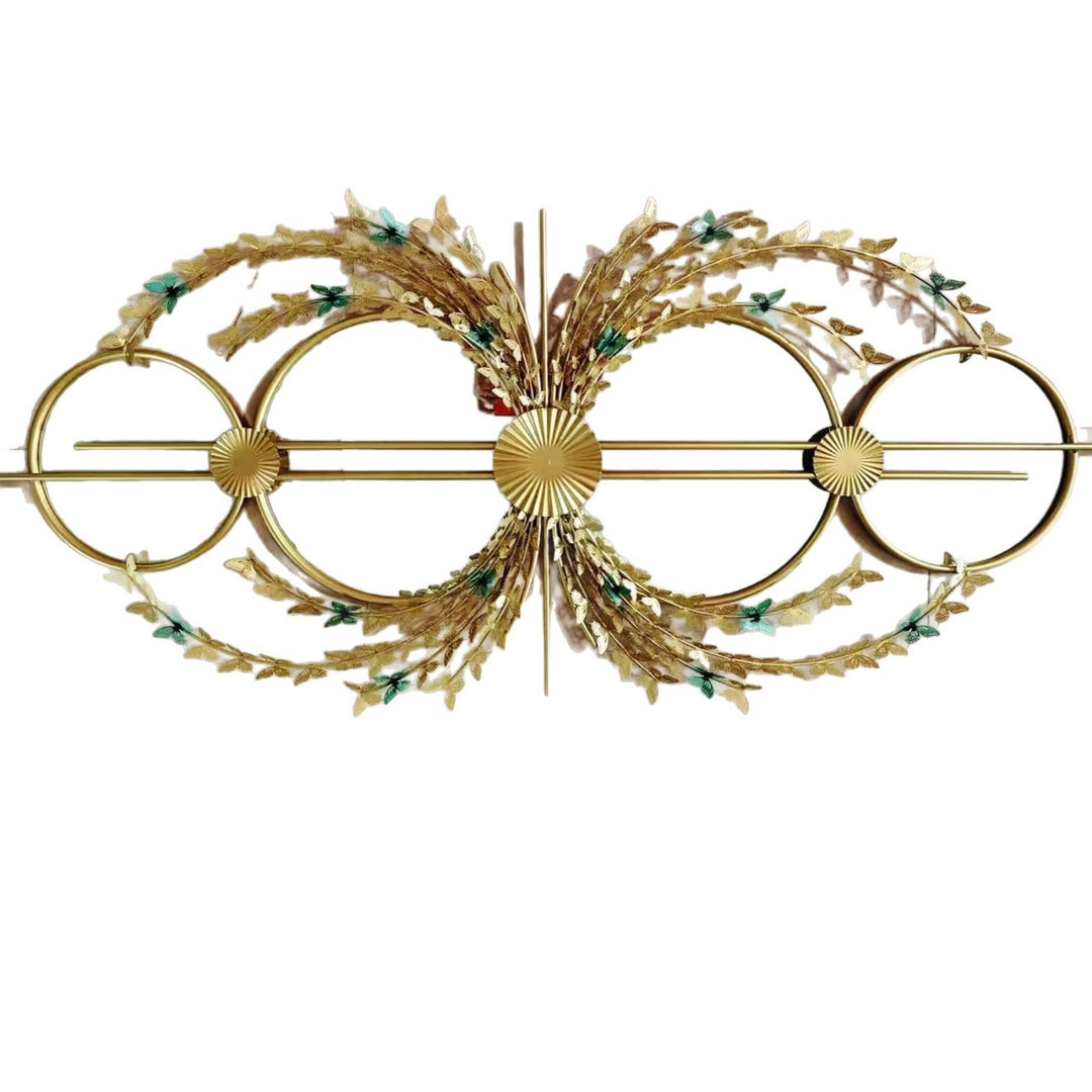 Elegant Botanical Wall Mirror with Decorative Floral Accents Bowlift