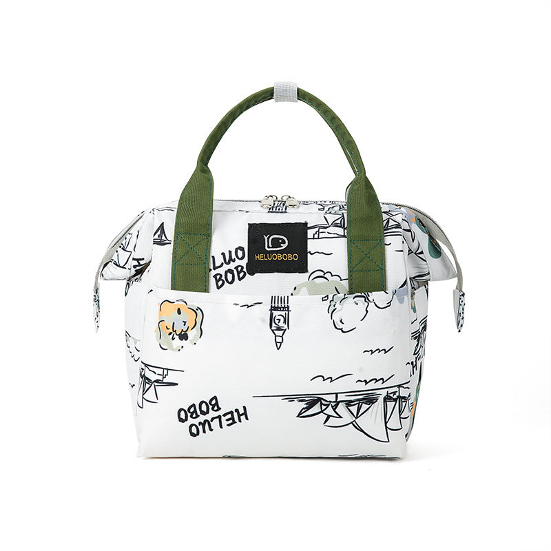Artistic Printed Insulated Lunch Bag Bowlift