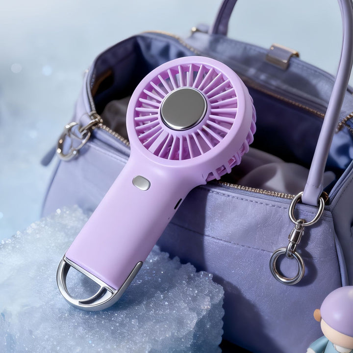 Women Portable Hand Fan with USB Charging Function Bowlift