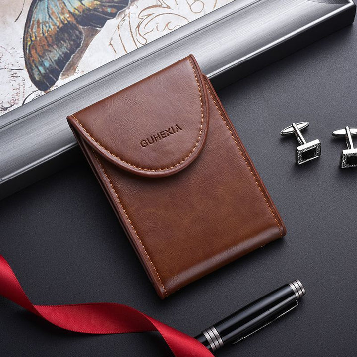 Vintage Leather Card Holder Bowlift