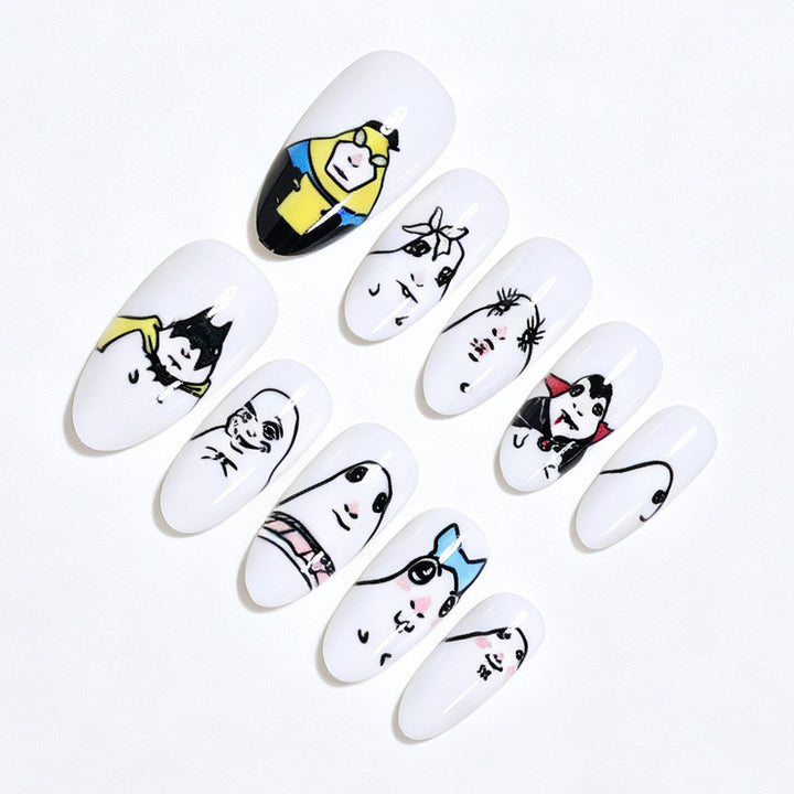 Whimsical Character Nail Art Tips Bowlift