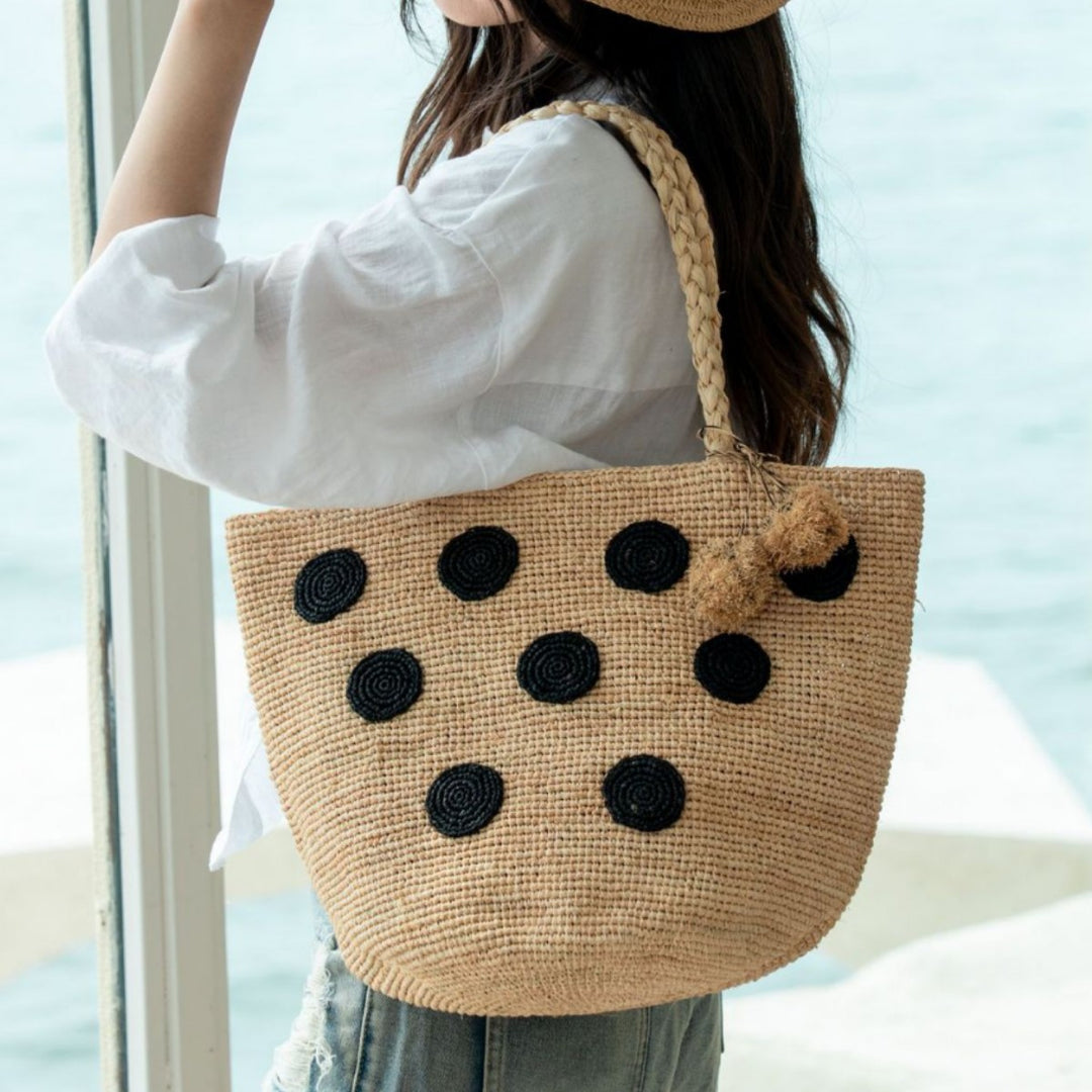 Handcrafted straw shopping bag Bowlift