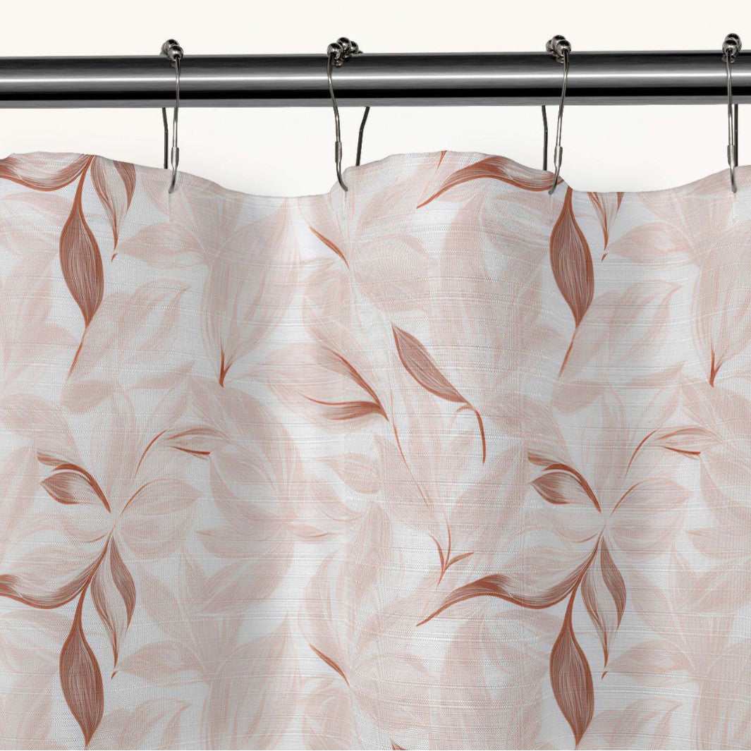 Artistic Floral Print Shower Curtain Bowlift