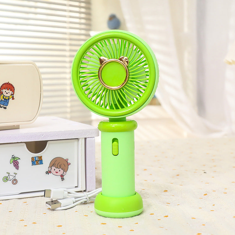 Women's Portable Hand Fan with Cute Animal Design Bowlift