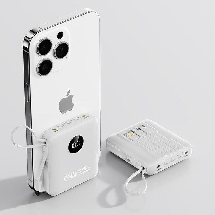 Portable power bank with smart charging and LCD display Bowlift