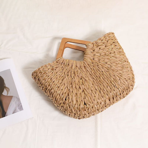 Handbag Made of Sustainable Woven Material with Stylish Design Bowlift