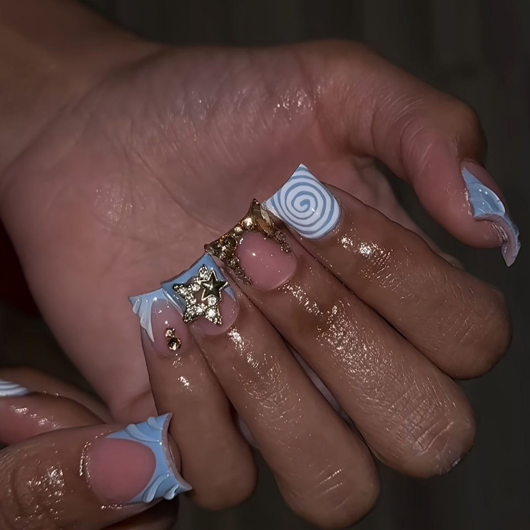 Decorative Press-On Nail Art Set Bowlift