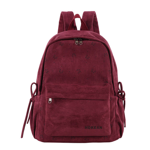 Cozy Plush School Backpack Bowlift
