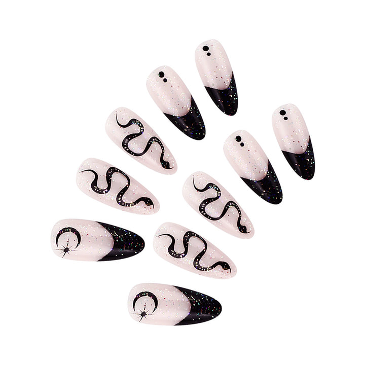 Artistic Gel Press-On Nail Set Bowlift
