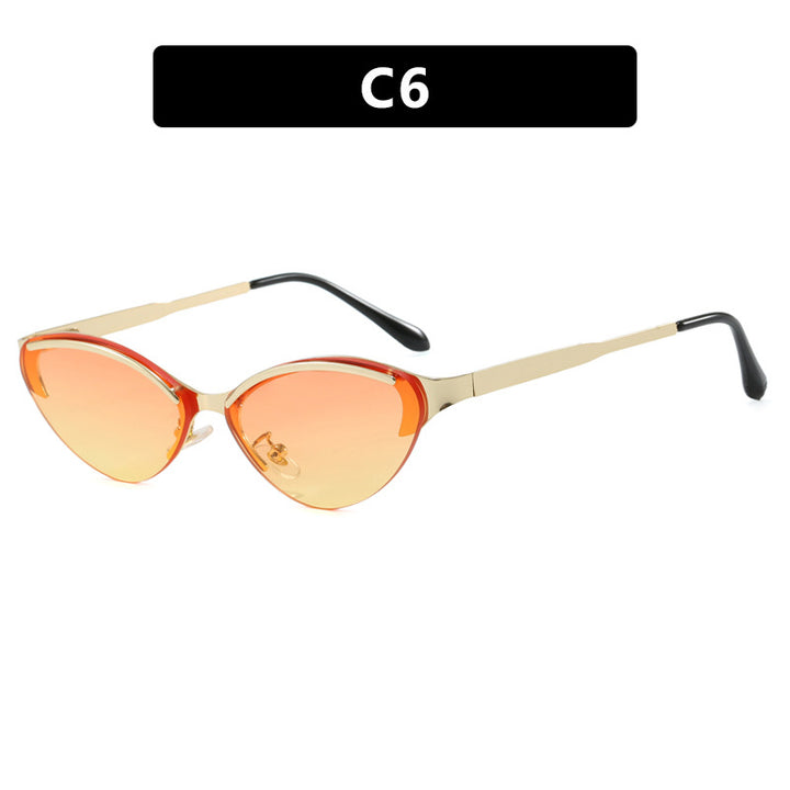 Ladies Cat-Eye Sunglasses with Elegant Frame and UV Protection Bowlift